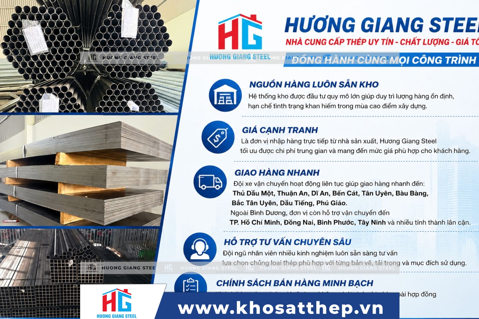 Top công ty thép Bình Dương 2026