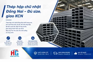 Thép hộp chữ nhật Đồng Nai